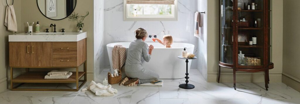 Bathroom tile flooring | Corvin's Floors & Cabinets