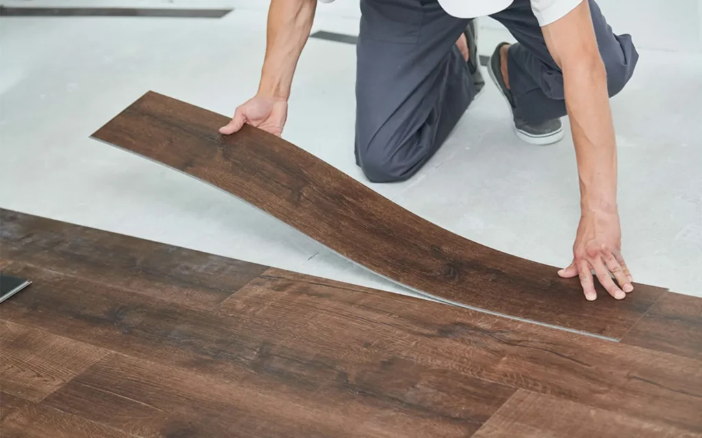 Vinyl installation | Corvin's Floors & Cabinets